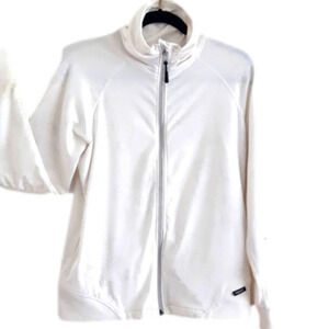 𝅺ABACUS Golf, Athletic/ Workout Jacket Top.  Like New  Size L  White